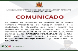 Inscripción a carreras focalizadas (UFA-ESPE)